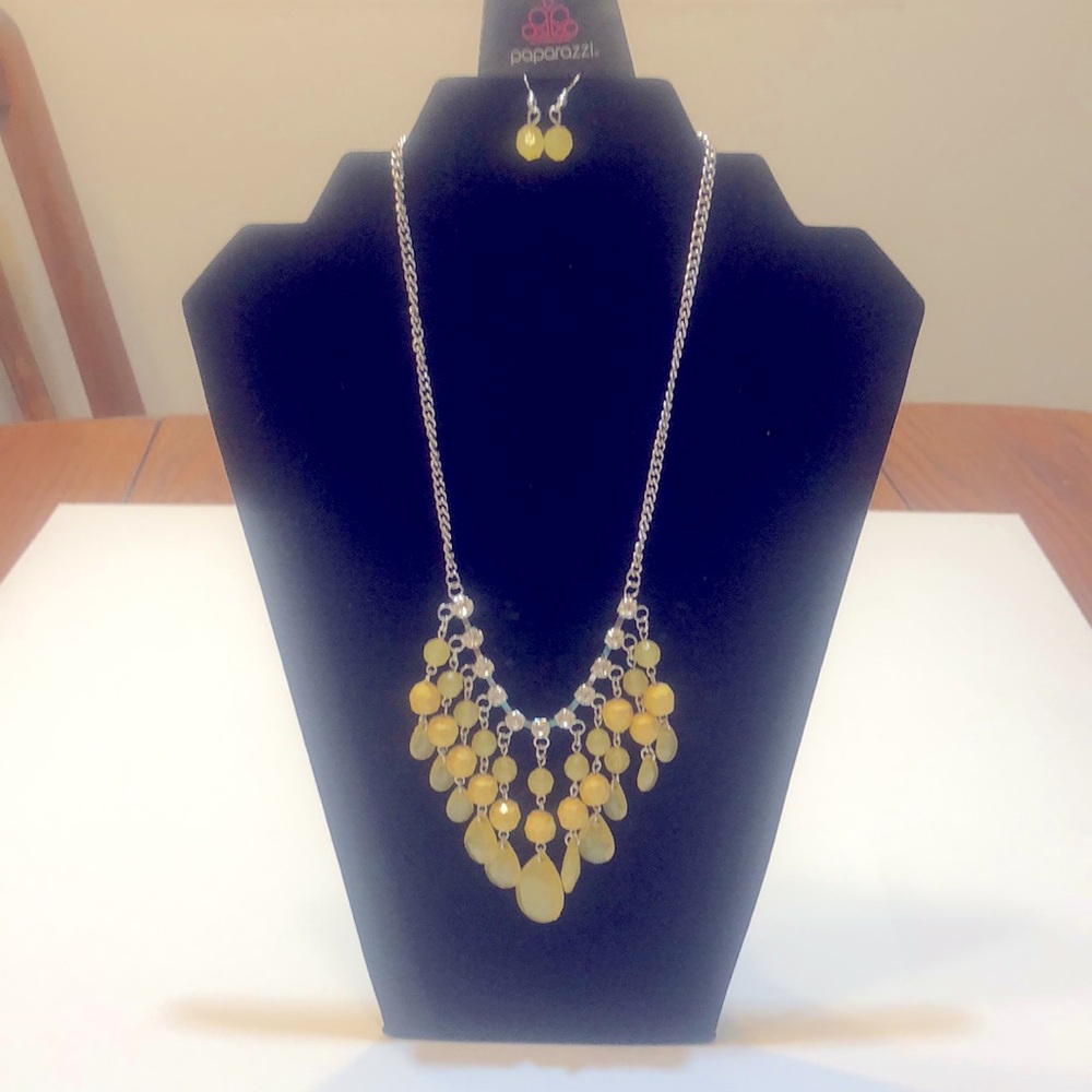 Social Network Yellow Necklace